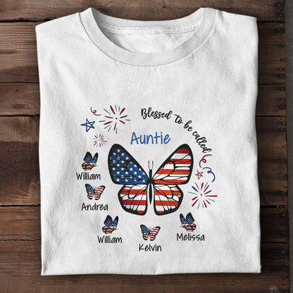 Blessed To Be Called Auntie/Mom/Grandma/Nana... - Personalized Tshirt TC2DTHN22