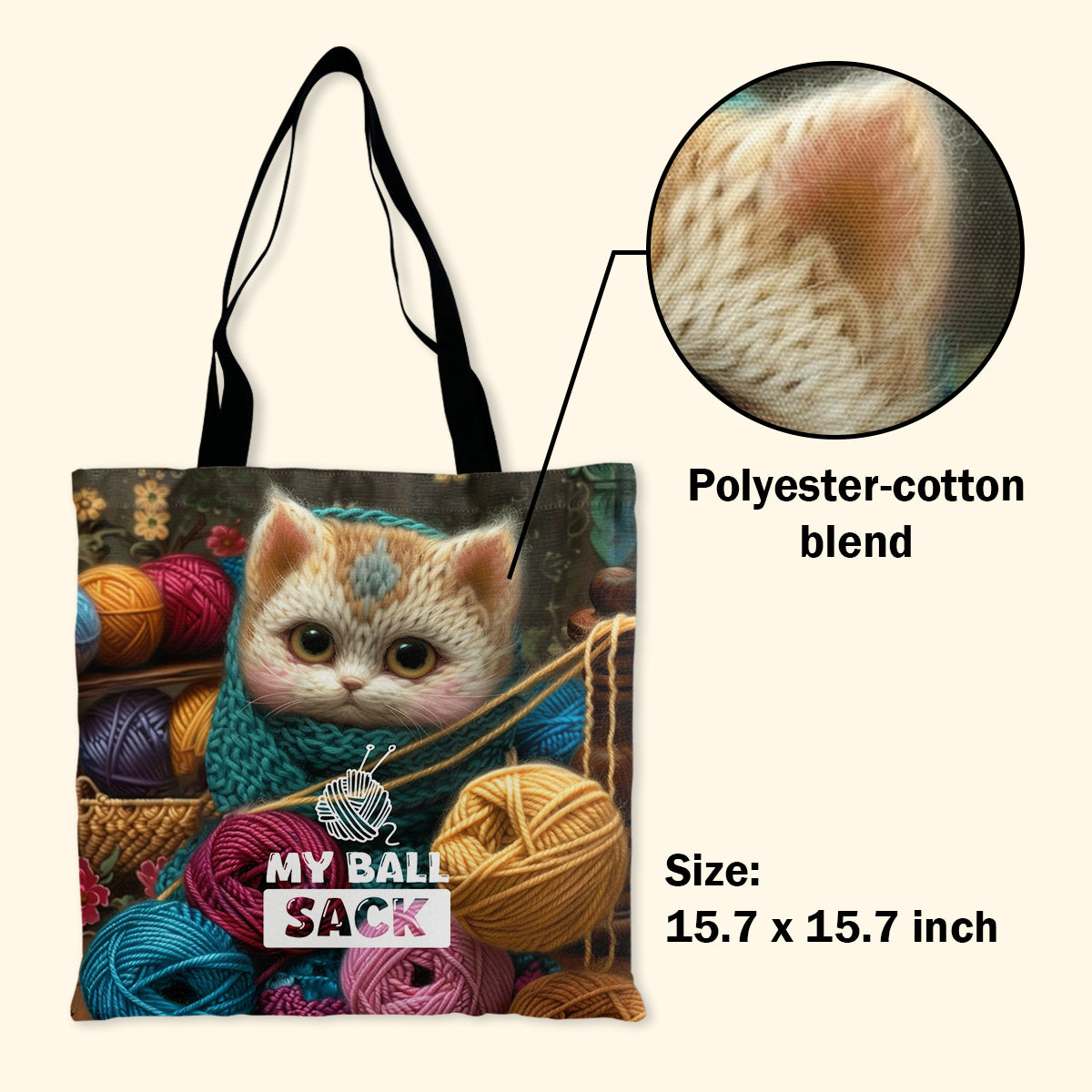 My Ball Sack  - Personalized Tote Bag TCT533