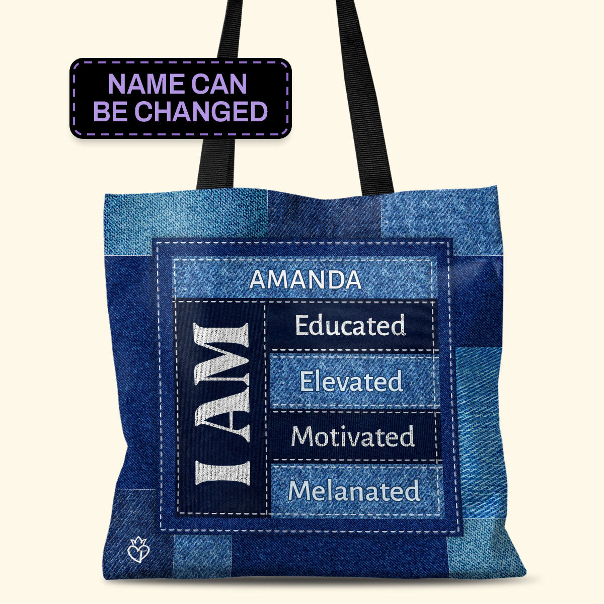 I Am Melanated - Personalized Tote Bag TCHN05