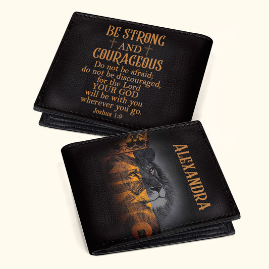 Be Strong - Personalized Folded Wallet For Men TCLFWM1032