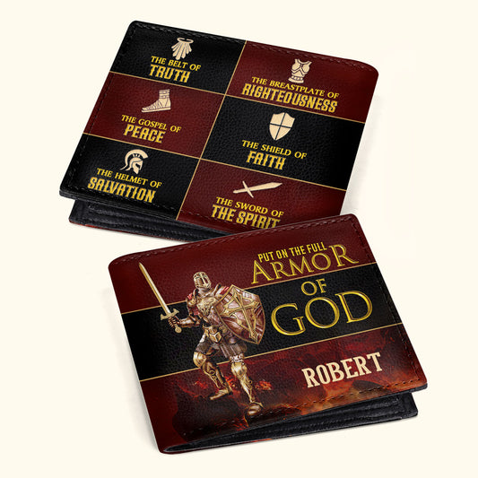 Armor Of God - Personalized Folded Wallet For Men TCLFWM1029