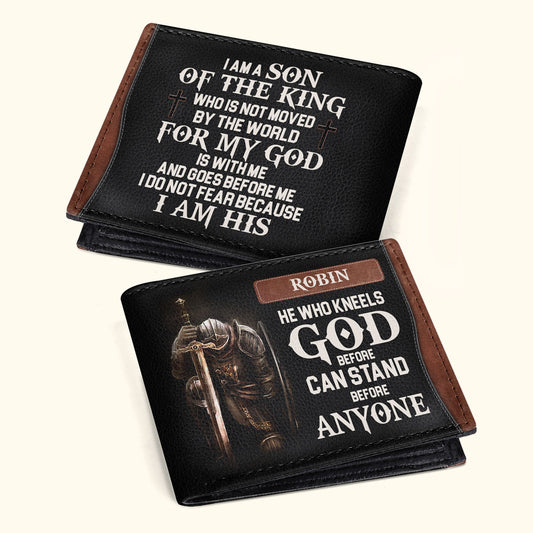 Son Of The King - Personalized Folded Wallet For Men TCLFWM1028