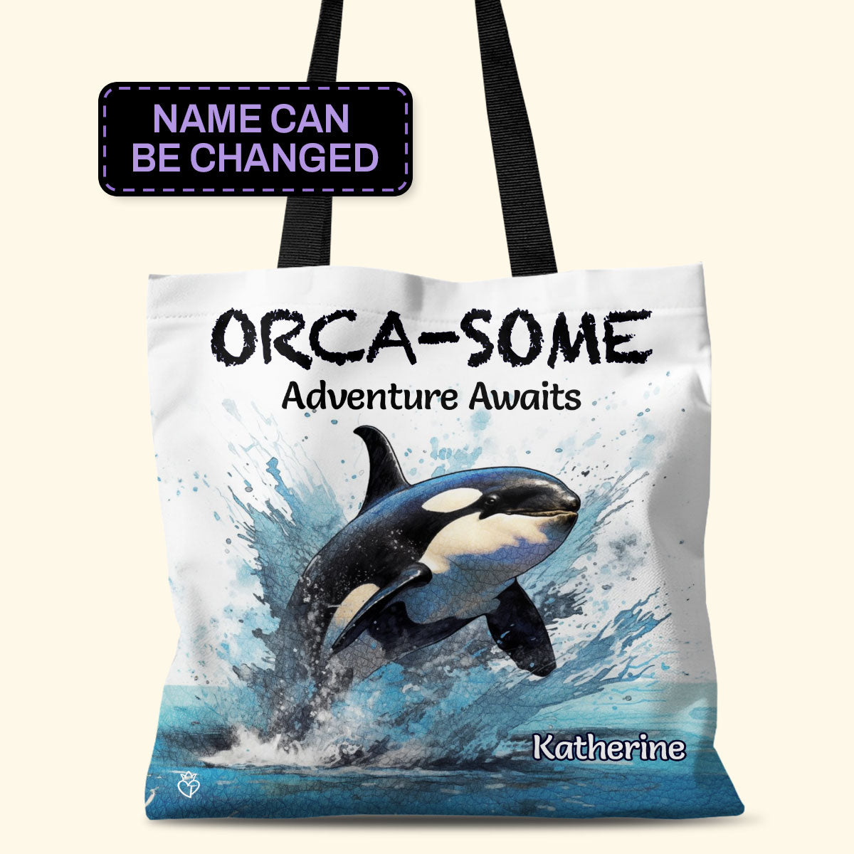 Orca-some - Personalized Tote Bag TCHN95