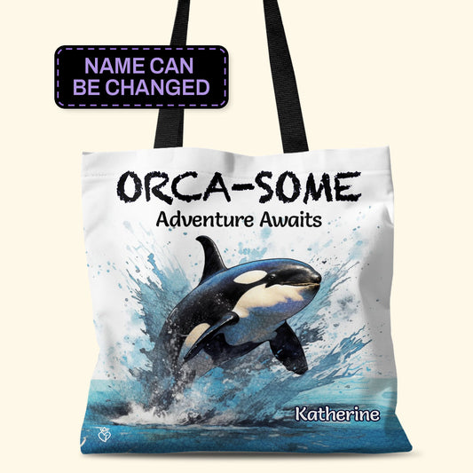 Orca-some - Personalized Tote Bag TCHN95