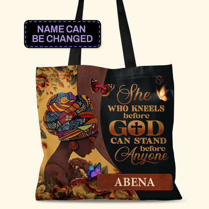 She Who Kneels Before God - Personalized Tote Bag TCM14