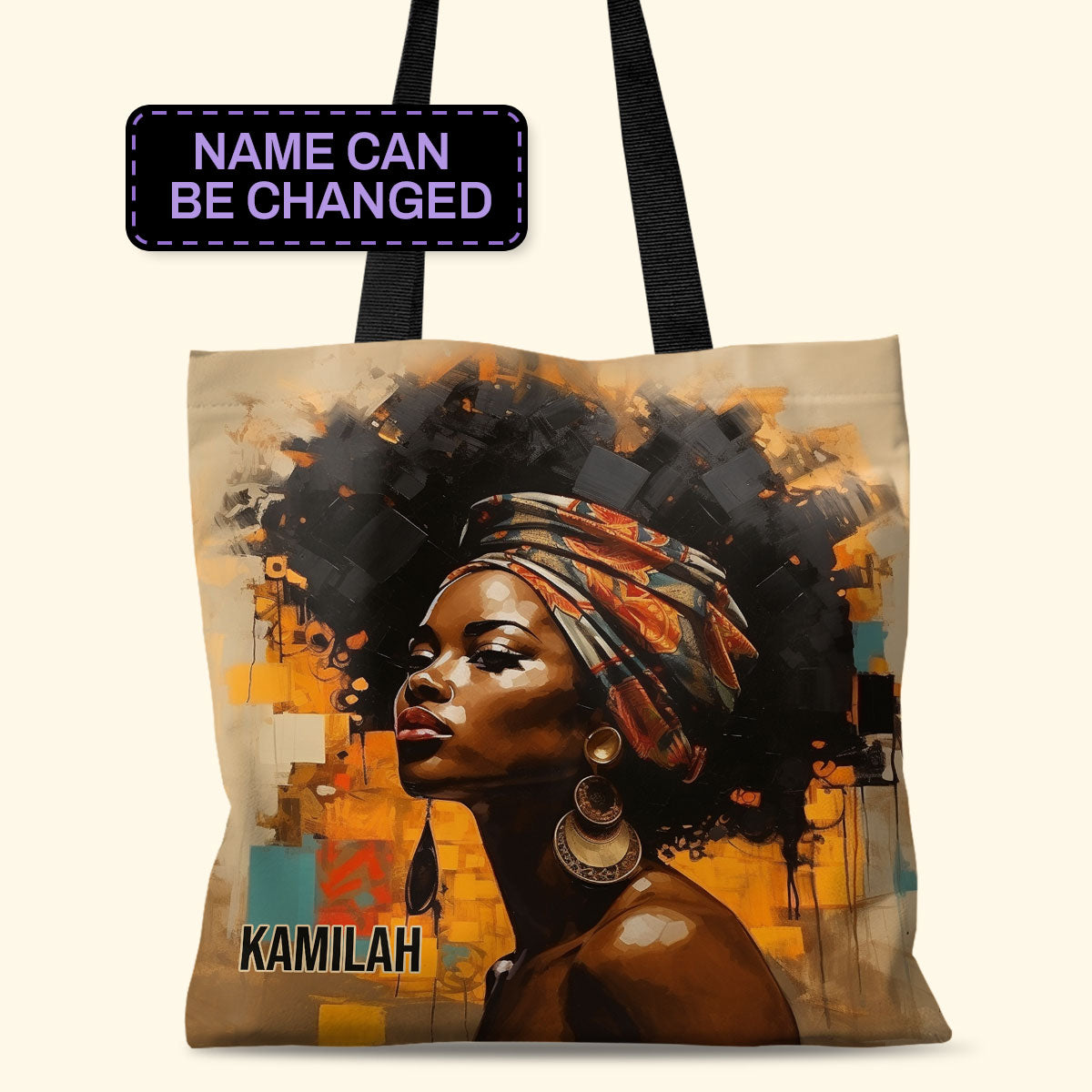 Afro Art  - Personalized Tote Bag TCM19