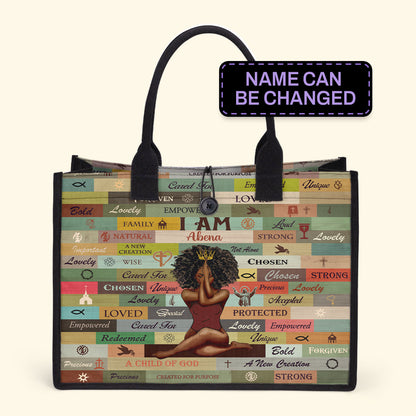 I Am - Personalized Canvas Tote Bag TCVM02