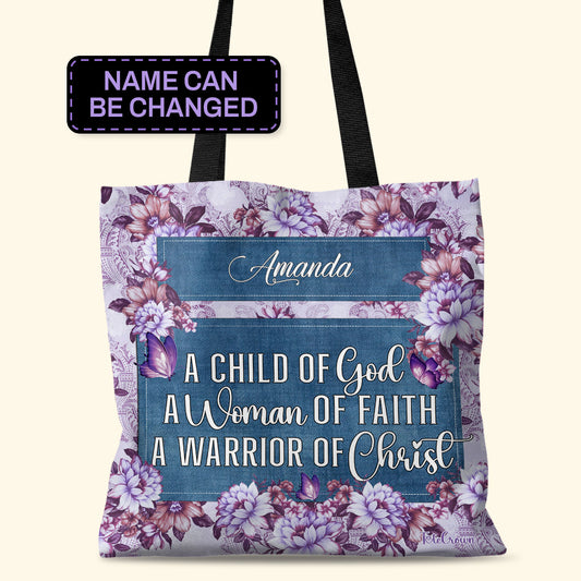 A Child Of God - Personalized Tote Bag TCM03