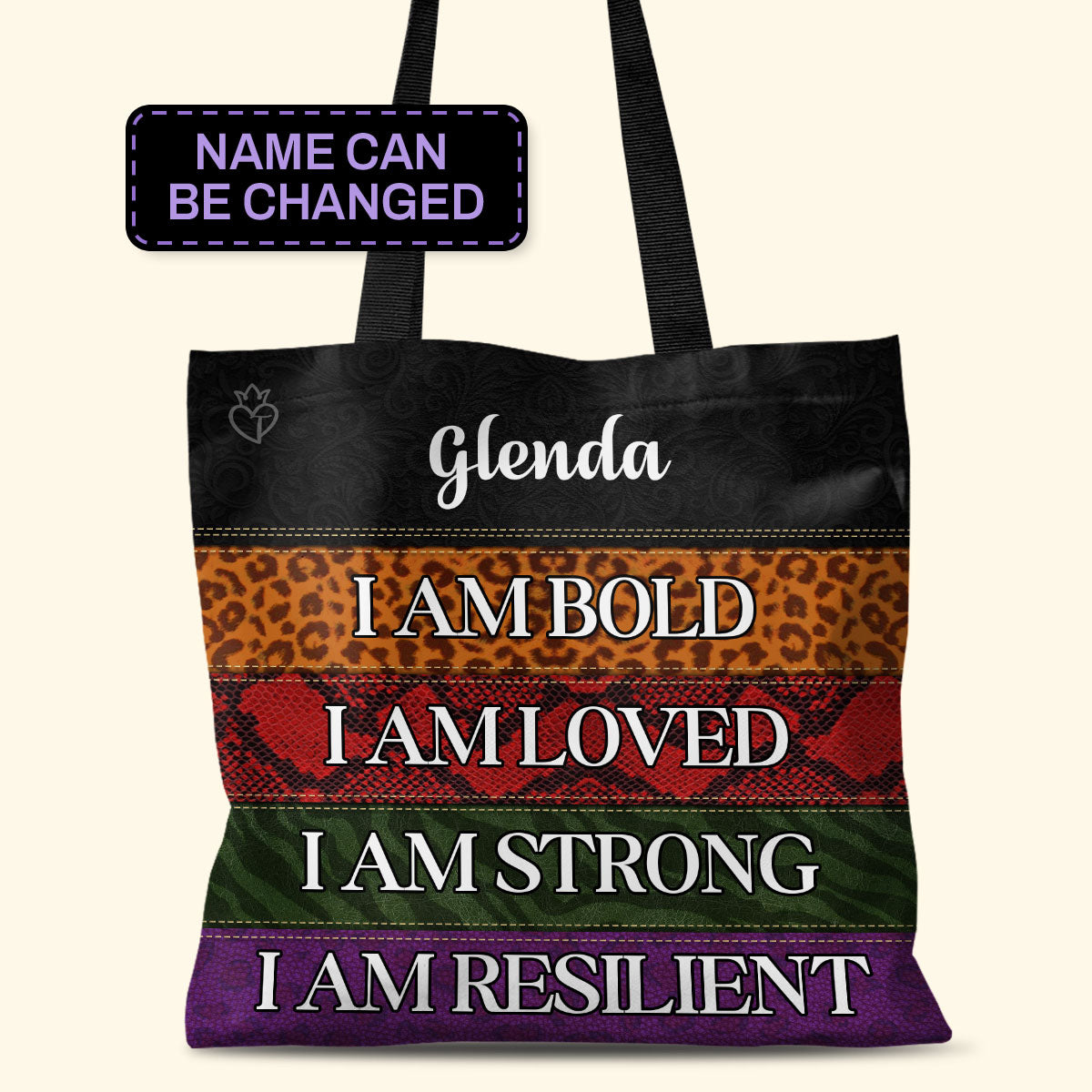 I Am Bold - Personalized Tote Bag TCH08