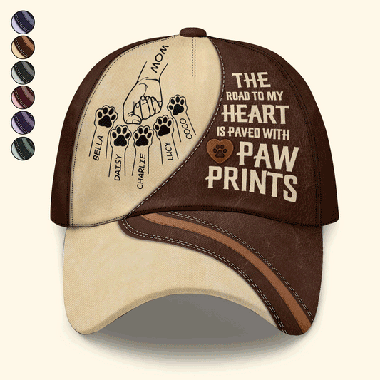 The Road To My Heart Is Paved With Paw Prints  - Personalized Classic Cap TCCCHN27