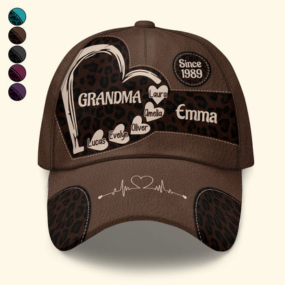 Mom Heart - Personalized Classic Cap TCCCHN25