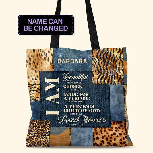 I Am Loved Forever  - Personalized Tote Bag TCM08