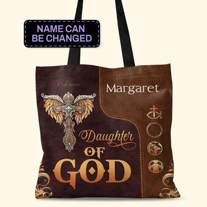 Daughter Of God  - Personalized Tote Bag TCM09