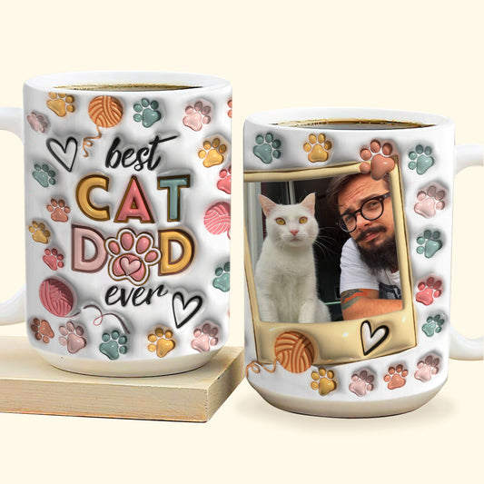 Best Cat Dad - Personalized Ceramic Coffe Mug TCCCMN11