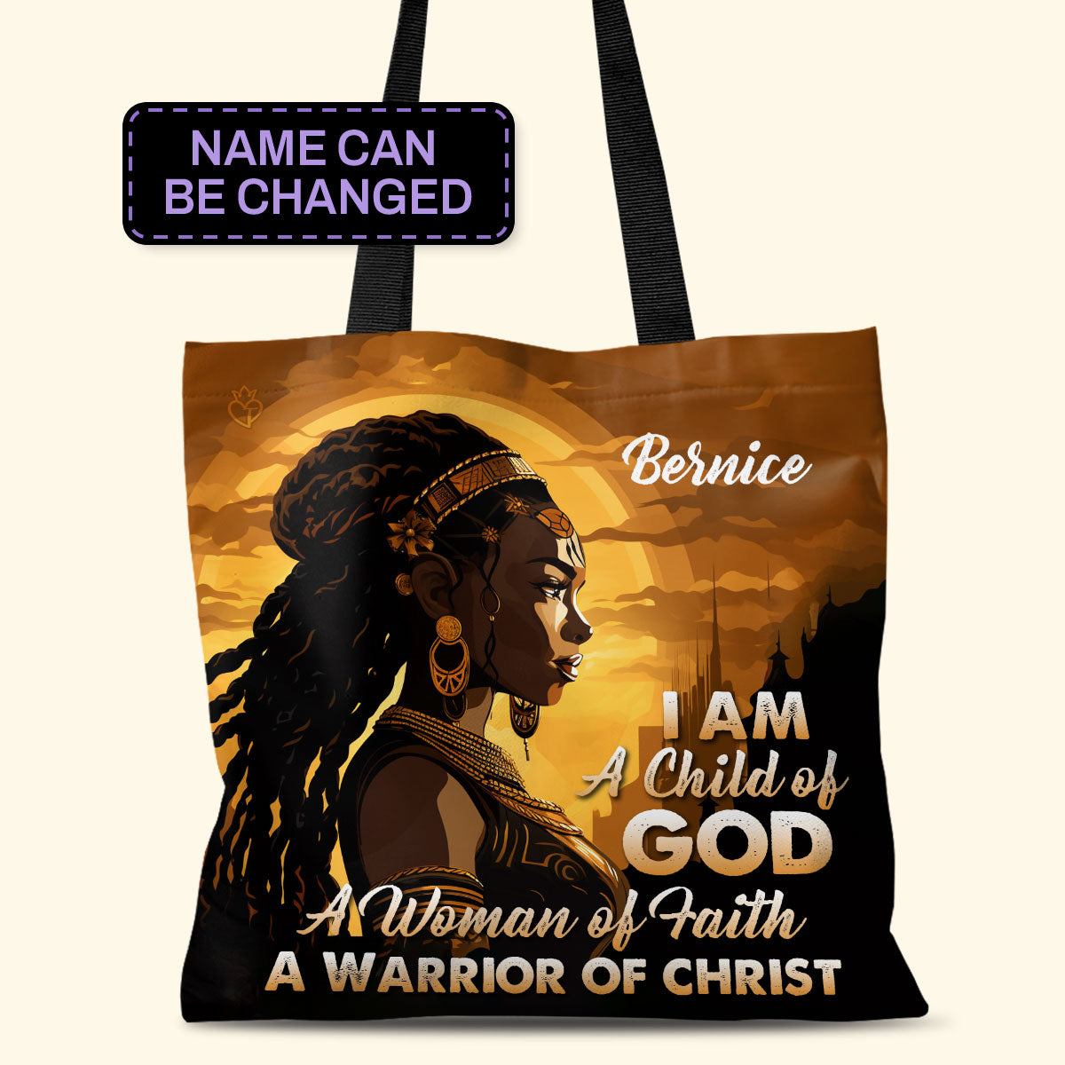 I Am A Warrior Of Christ - Personalized Tote Bag TCH04