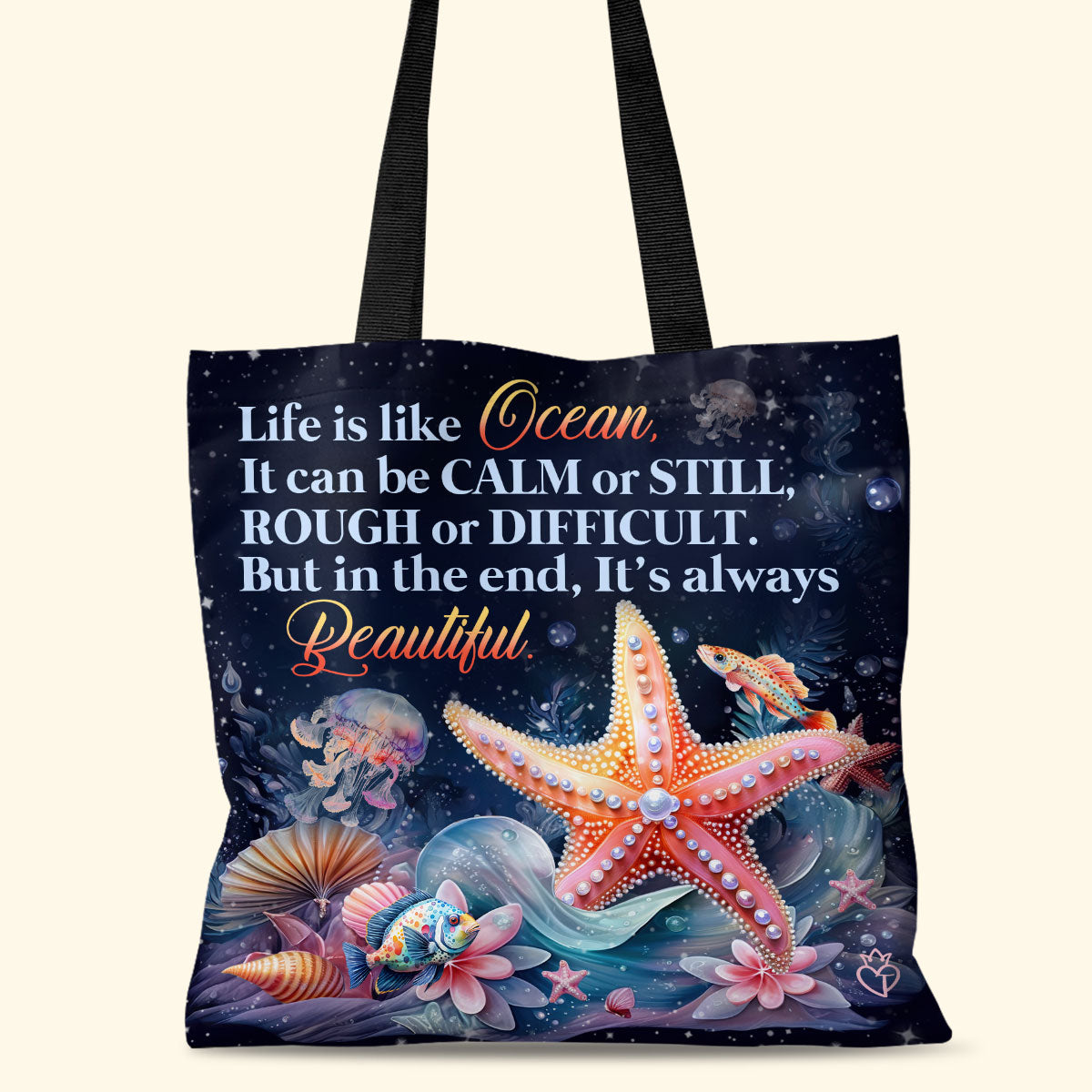 Life Is Like Ocean - Beautiful Tote Bag TCM23