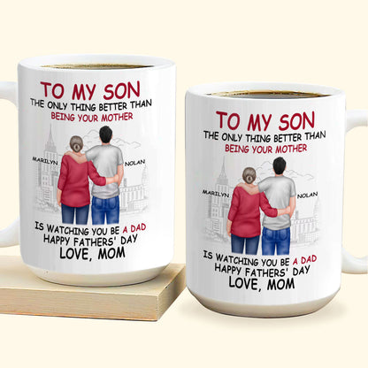 To My Son - Personalized Ceramic Coffe Mug TCMN40