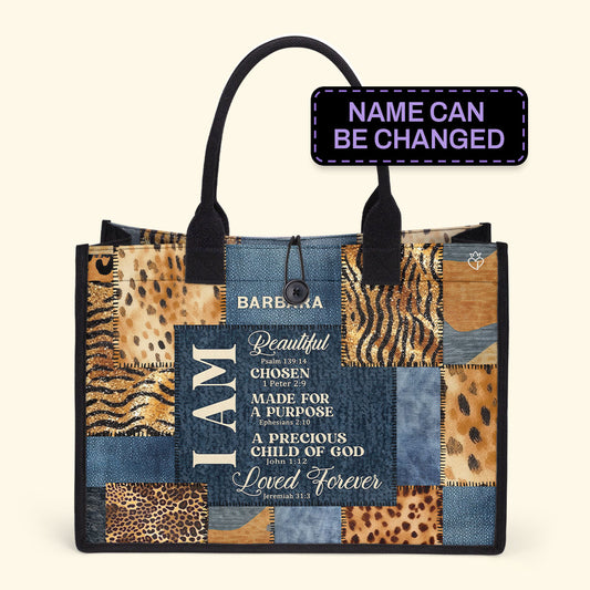 I Am Loved Forever- Personalized Canvas Tote Bag TCVM08