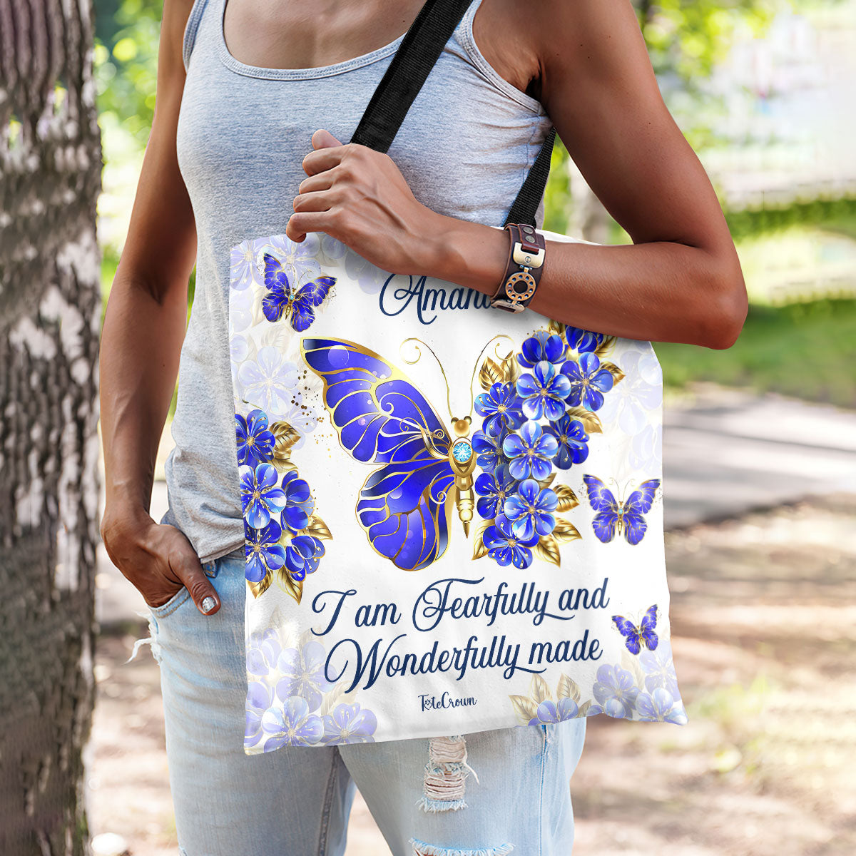 I Am Fearfully - Personalized Tote Bag TCH03