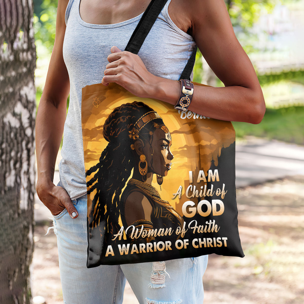 I Am A Warrior Of Christ - Personalized Tote Bag TCH04