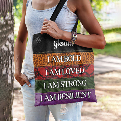 I Am Bold - Personalized Tote Bag TCH08