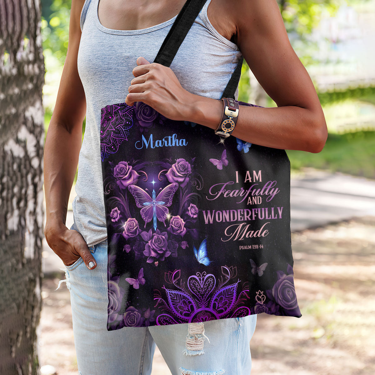 Fearfully And Wonderfully Made - Personalized Tote Bag TCM10
