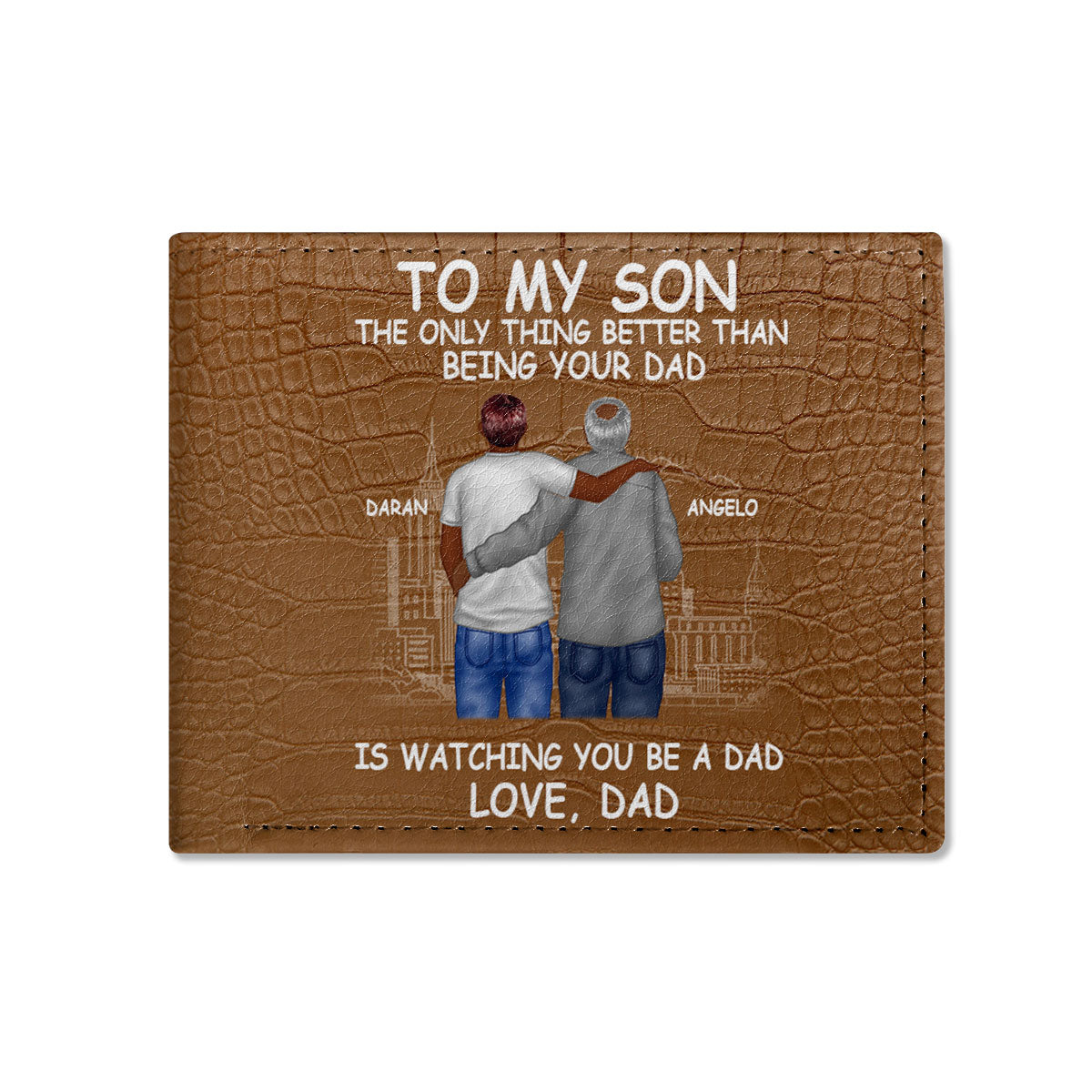 To My Son - Personalized Folded Wallet For Men TCLFWN40