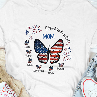 Blessed To Be Called Auntie/Mom/Grandma/Nana... - Personalized Tshirt TC2DTHN22