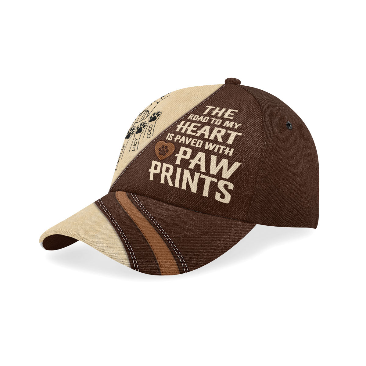 The Road To My Heart Is Paved With Paw Prints  - Personalized Classic Cap TCCCHN27