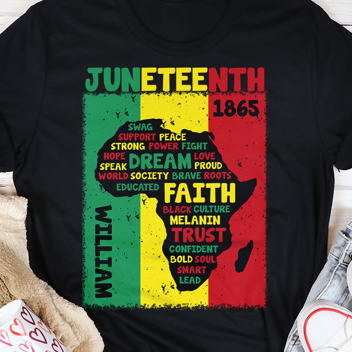 Juneteenth 1865 - Personalized Name - Tshirt TC2DTHN23