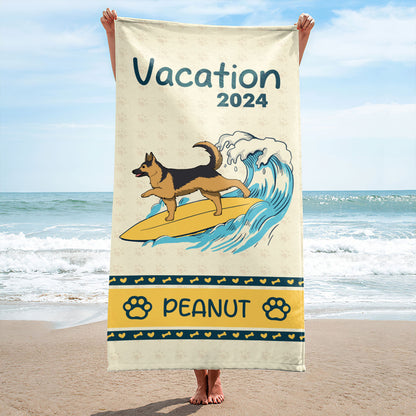 Let's Paw-ty - Personalized Beach Towel TCBTHN31