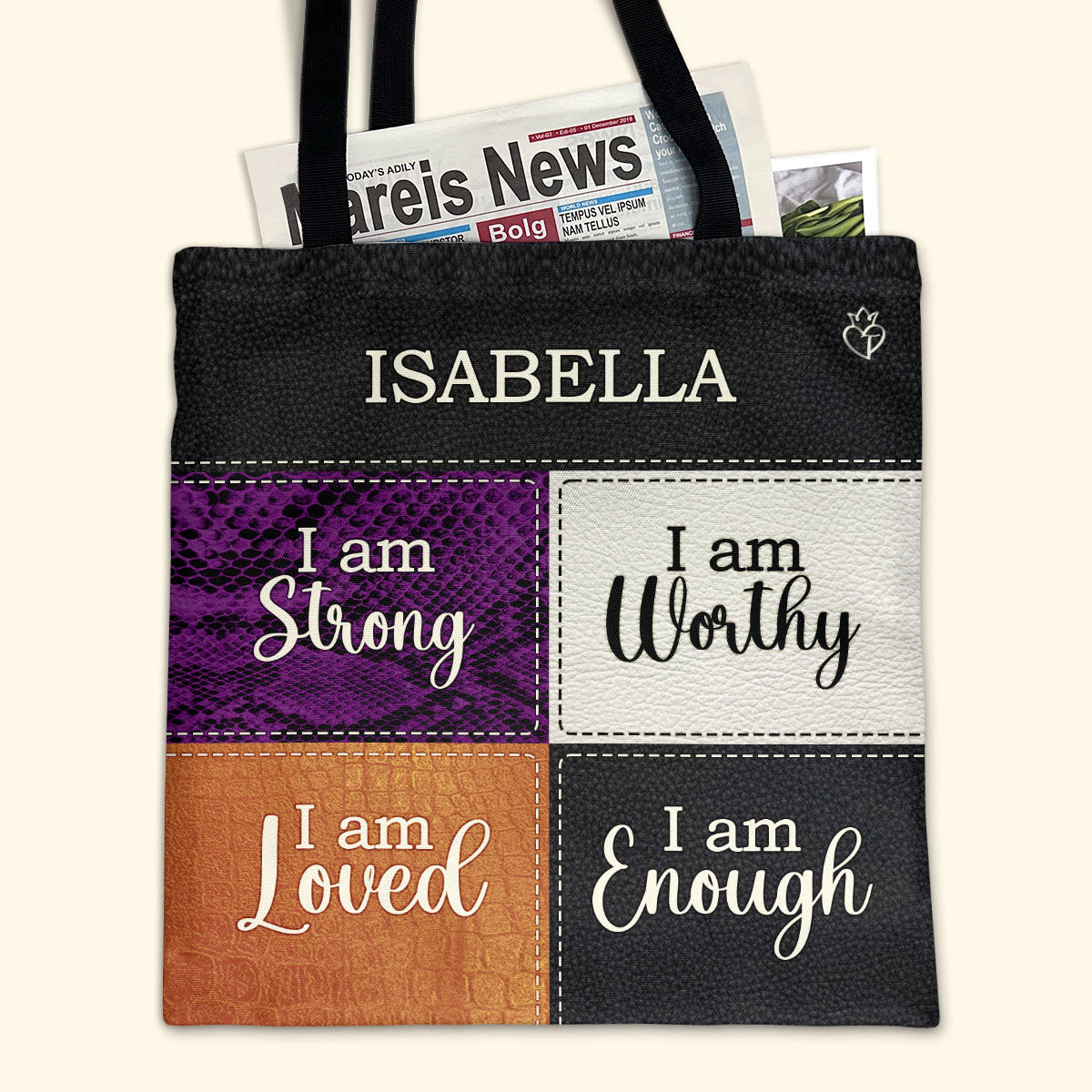 I Am Loved - Personalized Tote Bag TCHN03