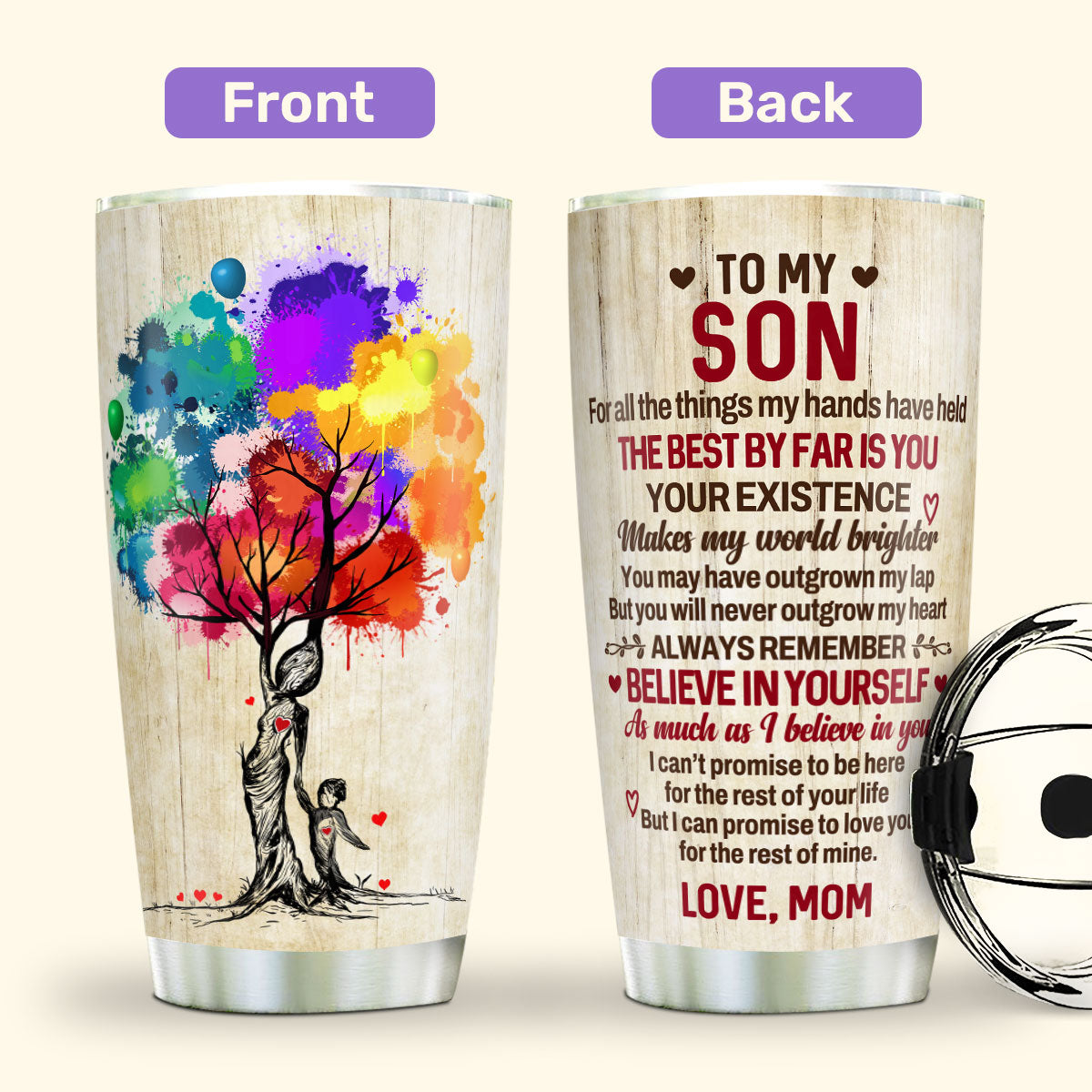 To My Son/Daughter 20oz, 30oz, 40oz Personalized Tumbler TCHN11