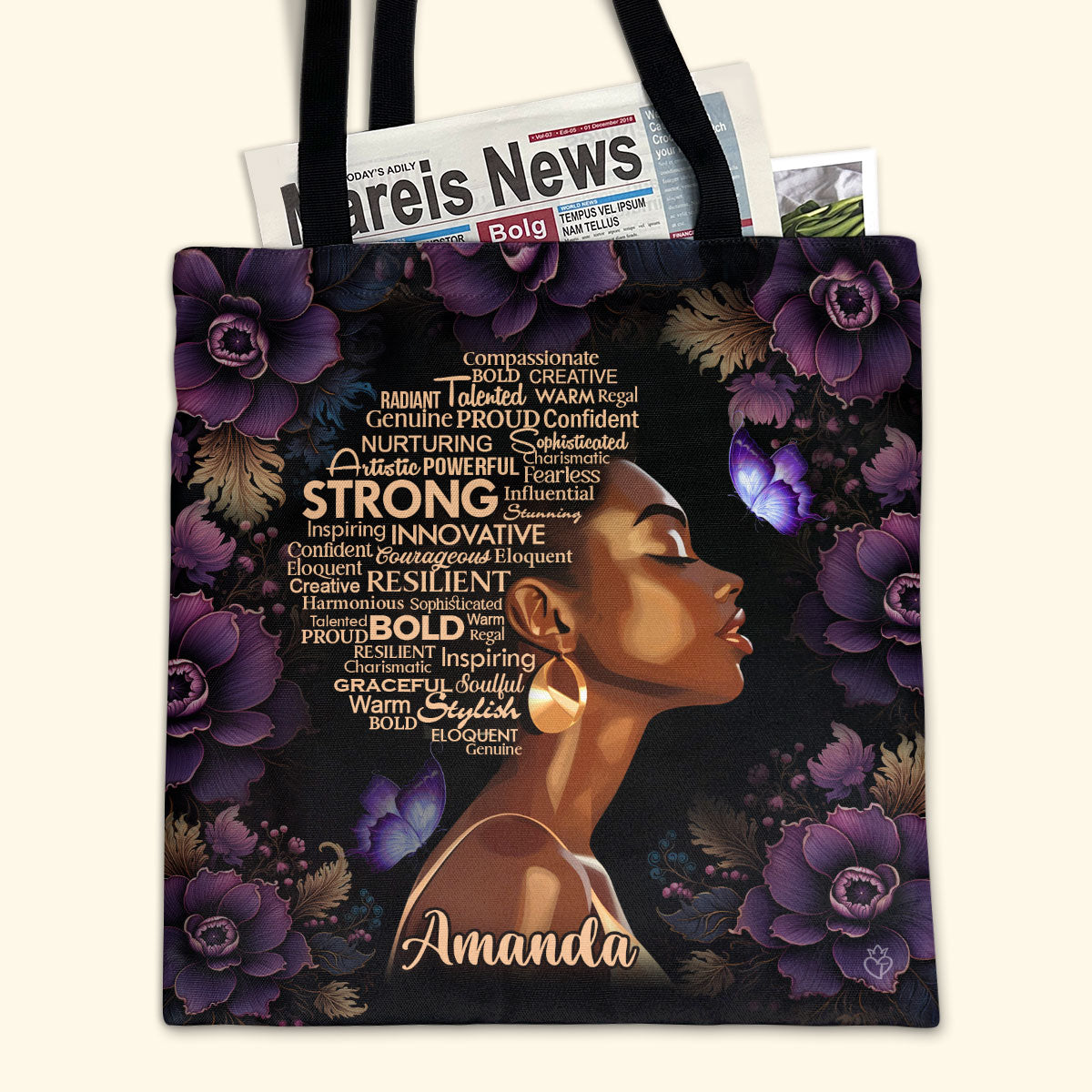 I Am Bold - Personalized Tote Bag TCH06