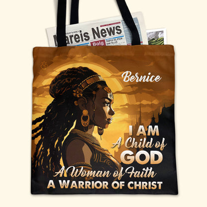 I Am A Warrior Of Christ - Personalized Tote Bag TCH04