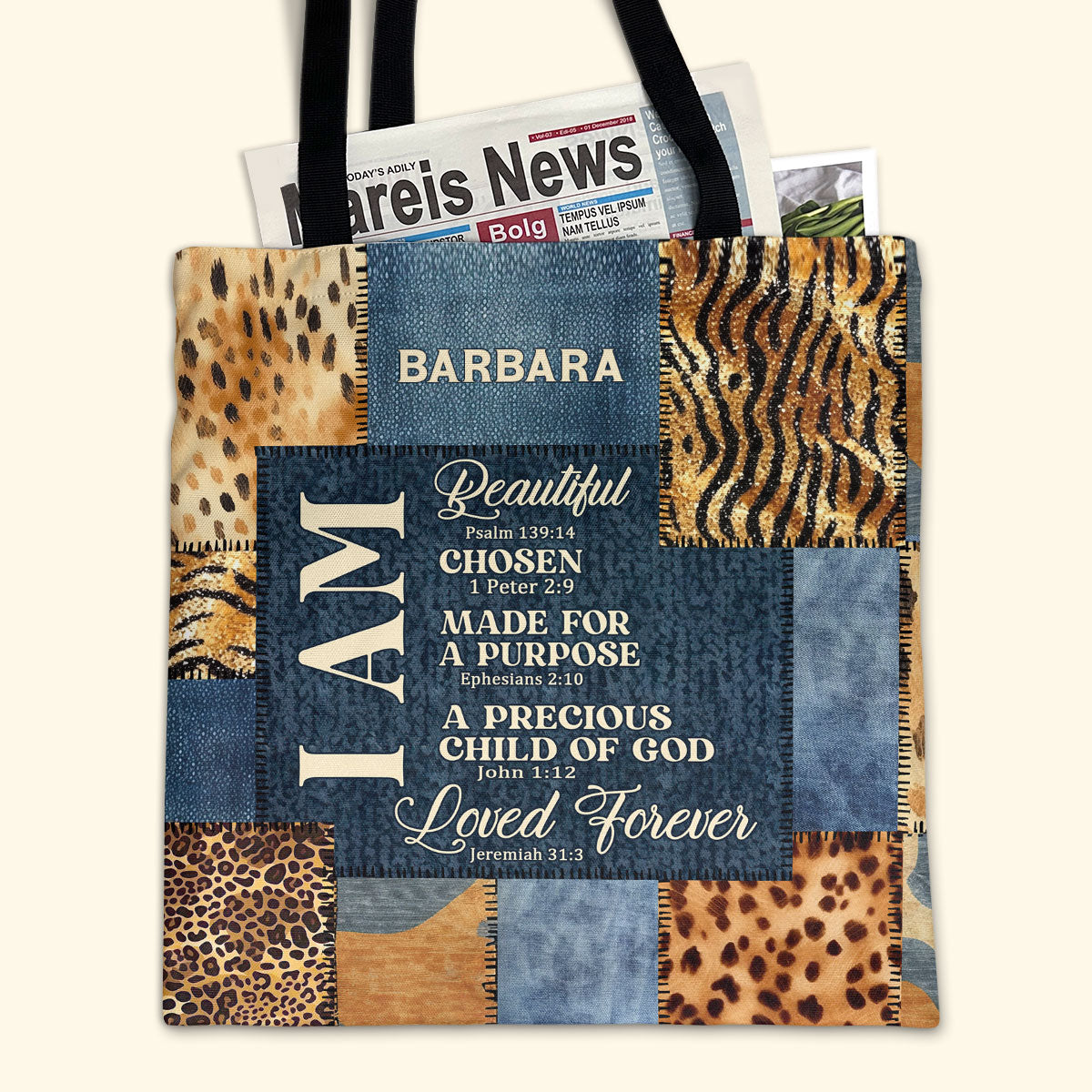 I Am Loved Forever  - Personalized Tote Bag TCM08