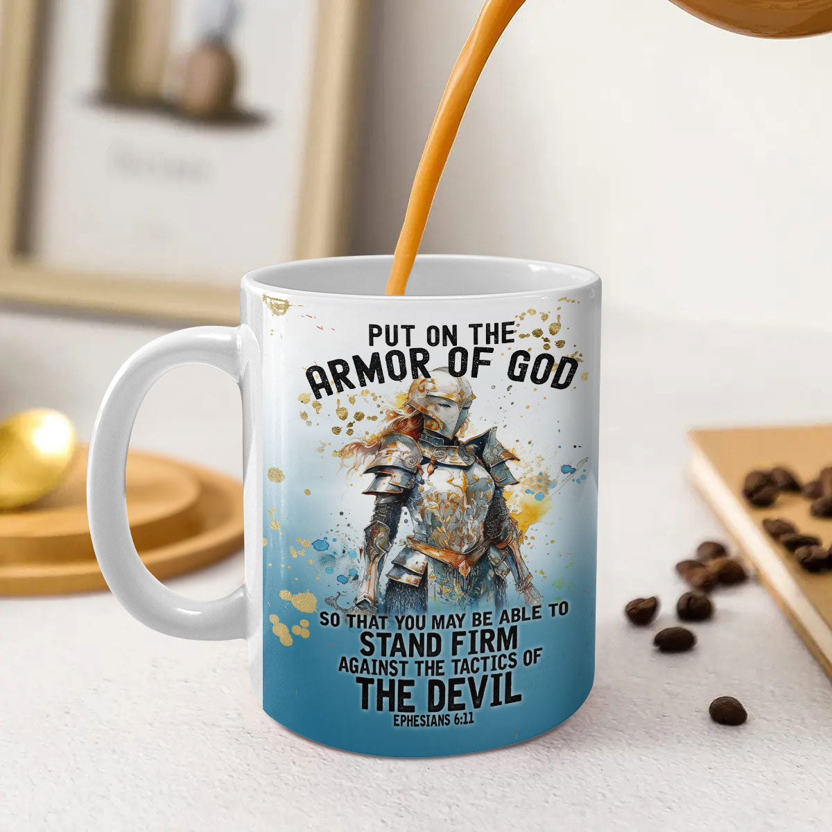 Armor Of God - Personalized Ceramic Coffee Mug TCCCMH845