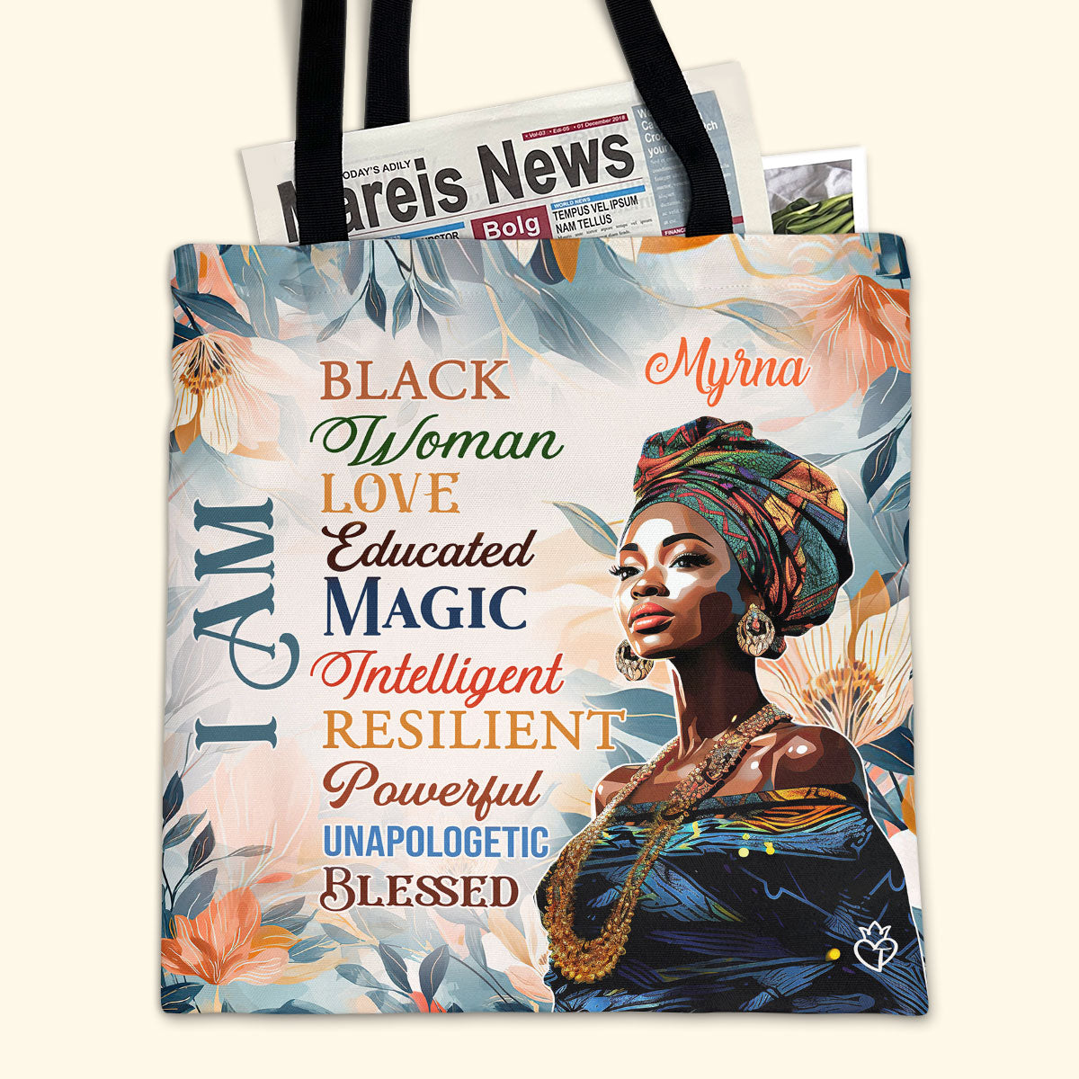 I Am Black - Personalized Tote Bag TCM17