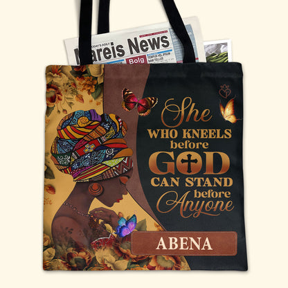 She Who Kneels Before God - Personalized Tote Bag TCM14