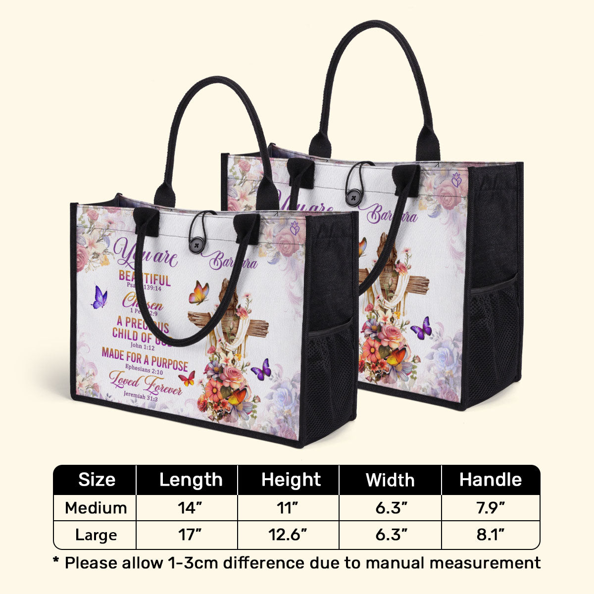 You Are - Personalized Canvas Tote Bag TCVM06