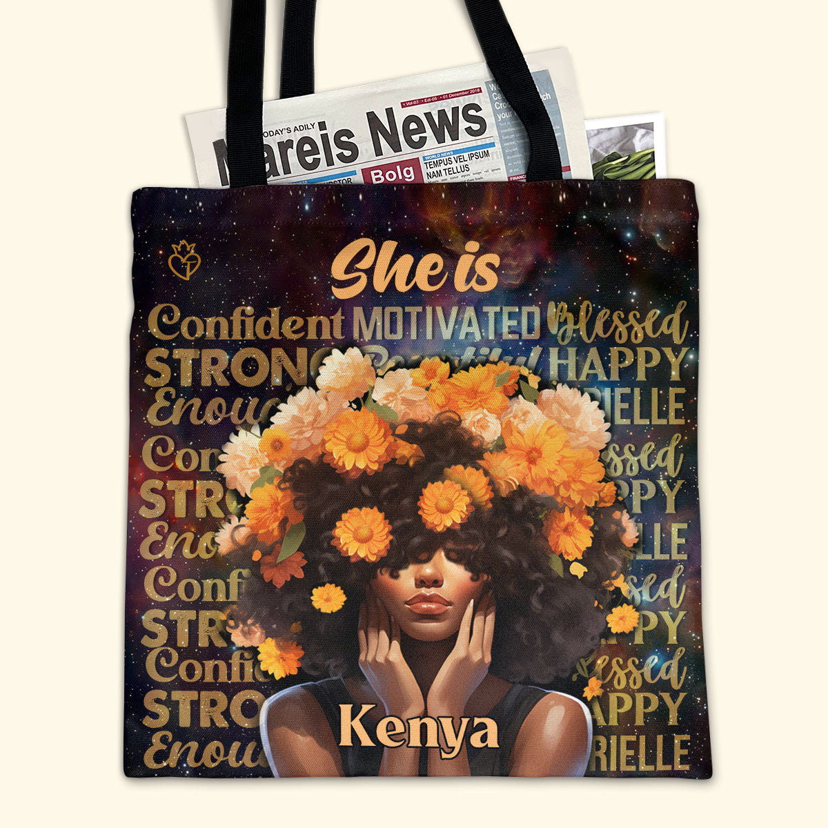 She Is - Personalized Tote Bag TCH11