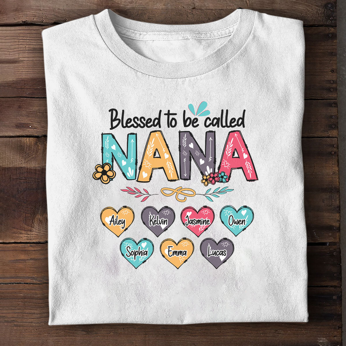 Blessed To Be Called Grandma/Mama - Personalized Tshirt TC2DTHN21