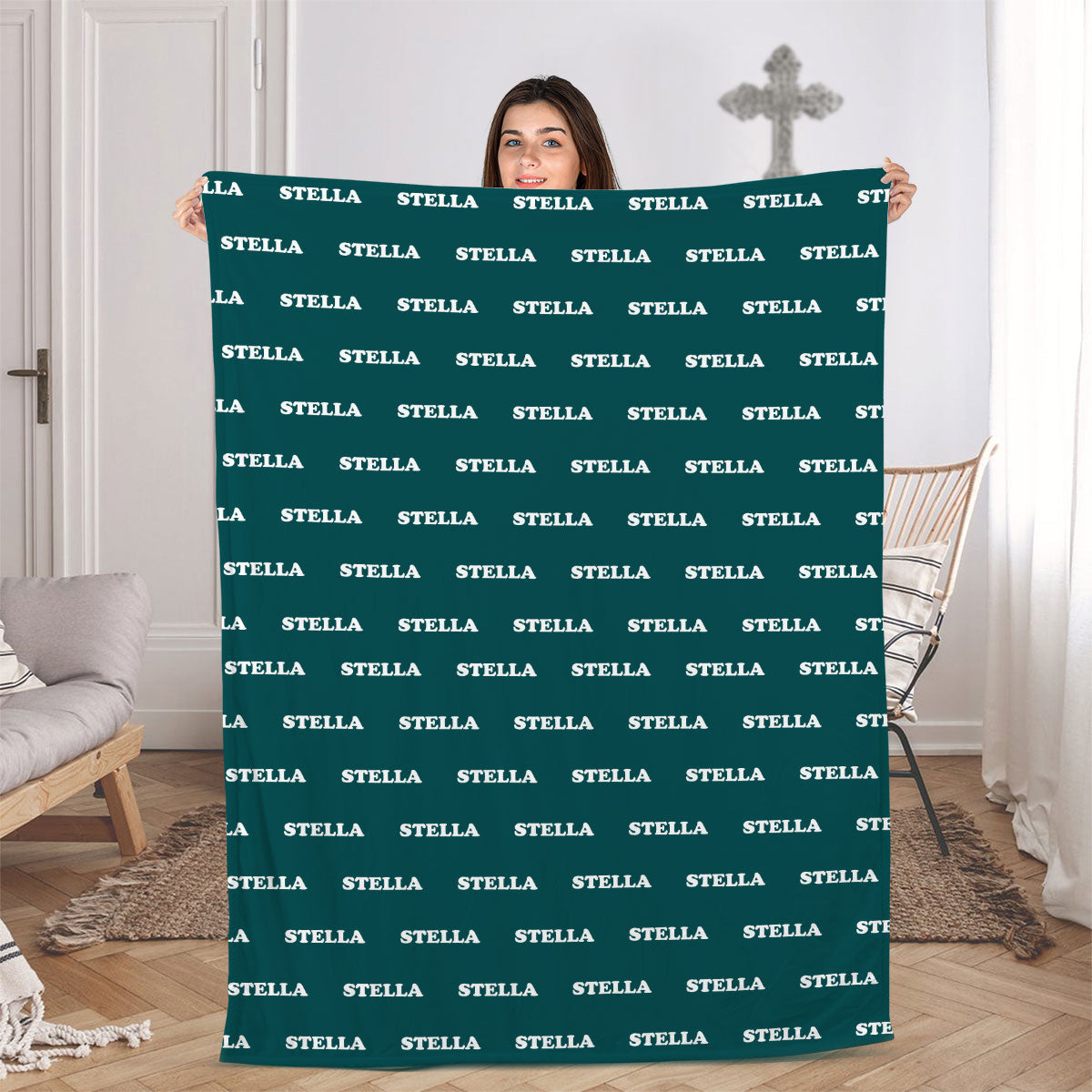 Custom Name - Personalized Fleece Blanket TCBFHN46