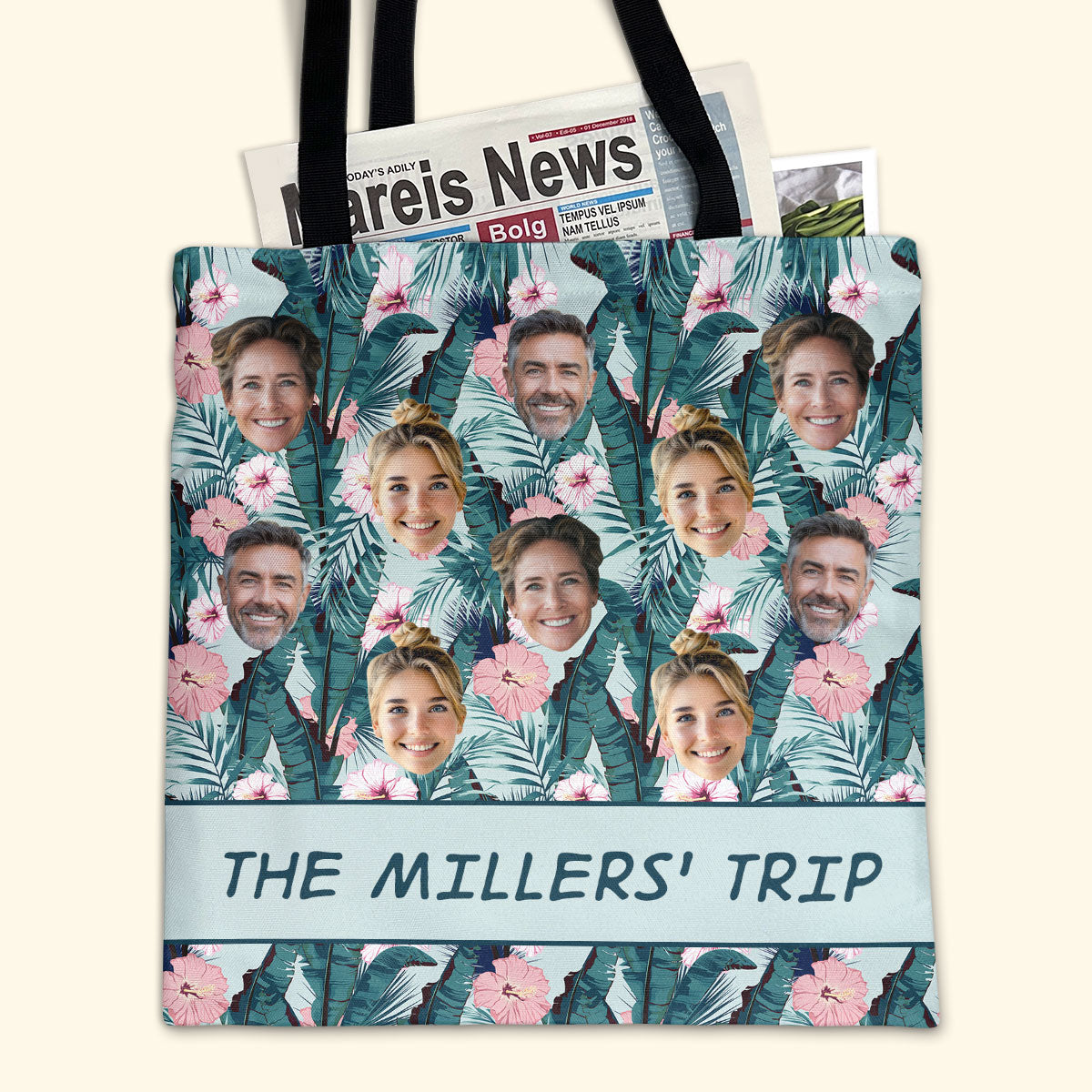 Family Trip - Personalized Tote Bag TCTBHN42