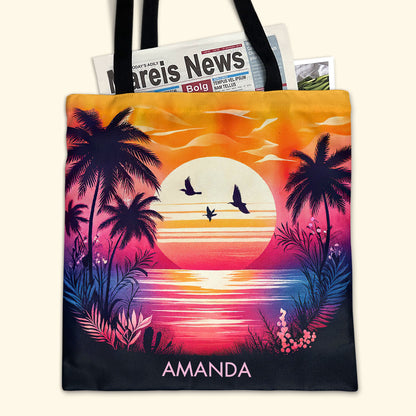 Summer Sunset Dream - Personalized Tote Bag TCTBHN38