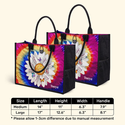 God Says I Am - Personalized Canvas Tote Bag TCVM05