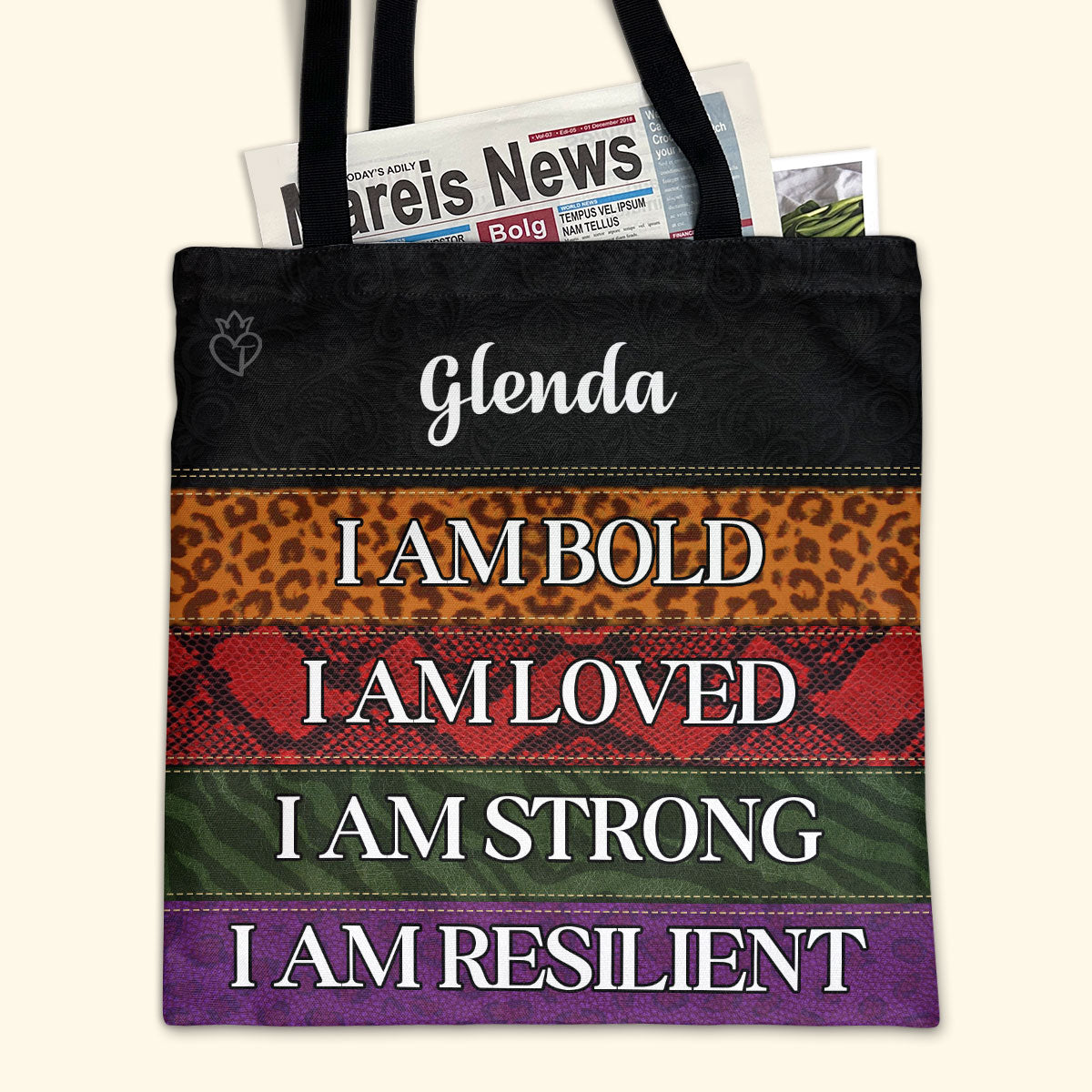 I Am Bold - Personalized Tote Bag TCH08