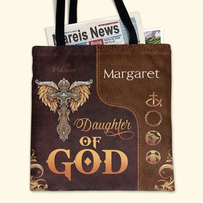 Daughter Of God  - Personalized Tote Bag TCM09