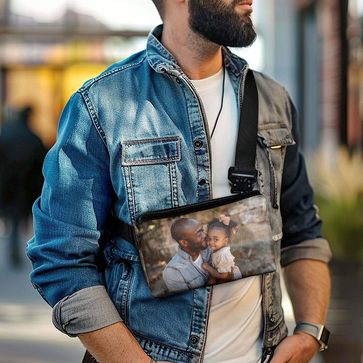 Custom Photo - Personalized Men Cross Body TCMCBM03