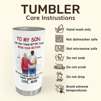 To My Son 20oz, 30oz, 40oz Personalized Tumbler TCSSTN40